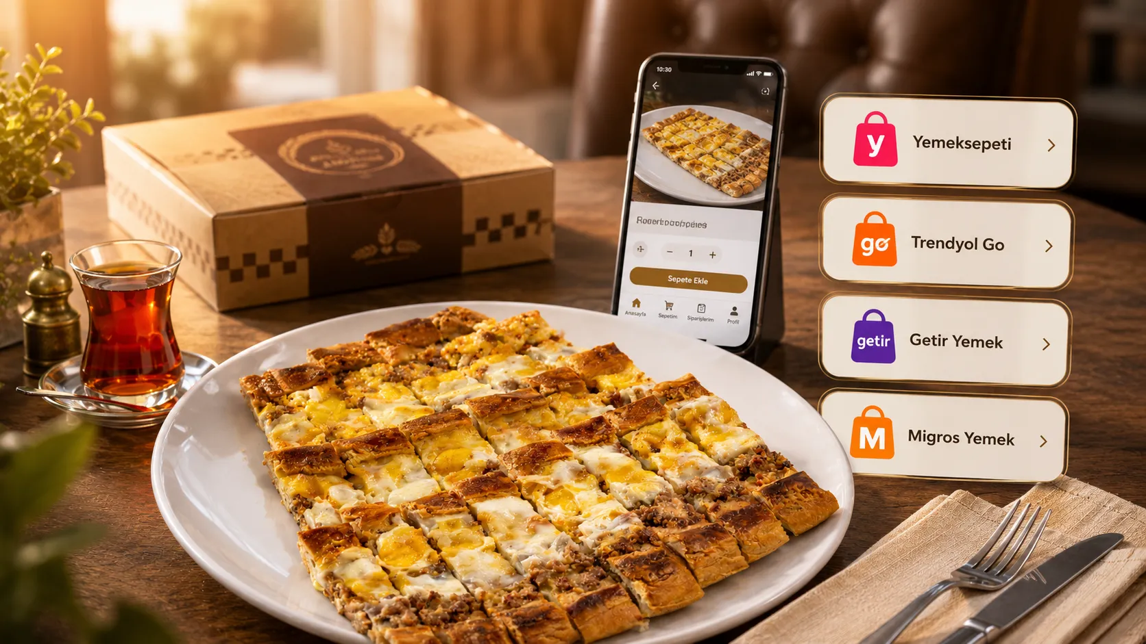 Seda Börek online sipariş ve ödeme kolaylığı